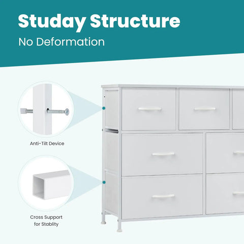 Versatile Seven Drawer Fabric Dresser And Storage Tower For Bedroom Closet Organization That Hits Different On Cluttered Rooms With Roomy Sections And Fast Assembly For A Clean Home Flex
