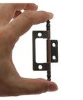 Hand holding Heavy Duty Rotating Concealed Hinges 2 Pack With Screws For Furniture Cupboard And Cabinet Doors, 83x24mm Multi Hole Mount