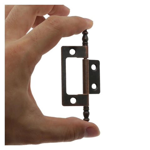 Hand holding Heavy Duty Rotating Concealed Hinges 2 Pack With Screws For Furniture Cupboard And Cabinet Doors, 83x24mm Multi Hole Mount