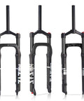 Fat Tire 26x4.0 Inch MTB Air Suspension Fork With Ultralight Build, Rebound Adjustment, 120mm Travel, 135mm Hub Spacing