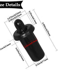 8 Pieces Cabinet Door Damper Pins Dual Purpose Replacement Pins For Cabinets And Shelves with size details.