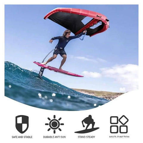 Inflatable Surf Wing For Kitesurfing And Foil Surfing, Multipurpose Wing With Window, 5 Square Meters, Durable Tear-Resistant Nylon