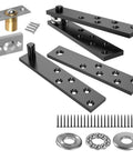 360 Degree Bookcase Door Hinge Kit With Concealed Pivot Hardware For A Clean Sleek Look And Super Smooth Full Range Of Motion