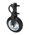 Heavy Duty Anti Sag Swinging Gate Roller Wheel Featuring Adjustable U Bolt Mount For Barn And Driveway Gates rust proof black and silver steel roller with rubber tire.
