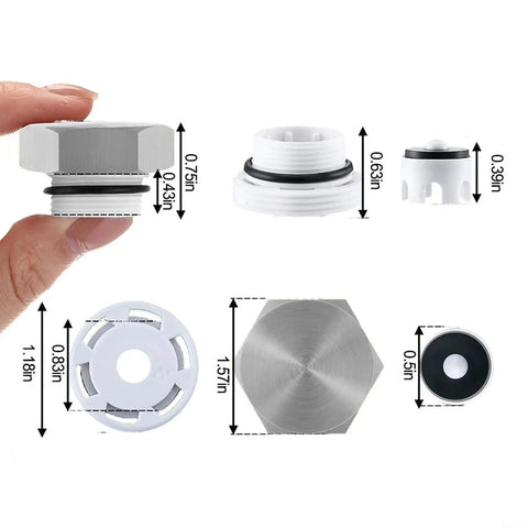 Anti Siphon Vacuum Breaker Repair Kit for Legend Valve LEG 108 903 T550 T550A components with measurements