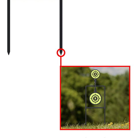 Double Spinner Shooting Targets 3/8 Inch Thick Steel Auto Reset Targets for Centerfire Handguns Up to.44 Magnum