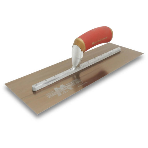 DuraFlex Finishing Trowel Pro Grade 14 By 5 Inch With 11 5/8 Inch Mounting And DuraSoft Handle Made In USA for plaster and stucco