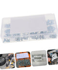 All-In-One 260Pc Hydraulic Grease Fitting Replacement Kit For Cars, Trucks, ATVs, And Motorcycles with organized case