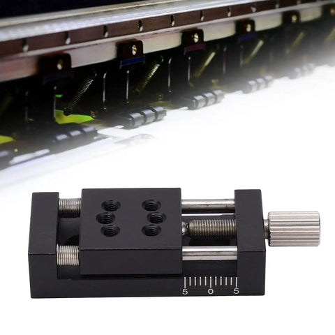 10mm Stroke Linear Stage With Dovetail Groove Guide 20x20mm Fine Tuning Linear Sliding Table for CNC Projects