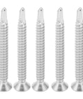304 Stainless Cross Countersunk Head Screws With Fine Thread 50mm Drill Screws For Furniture Repairs And DIY Projects Works On Metal Wood And Plastic Rust Resistant Fastening M4.8-16