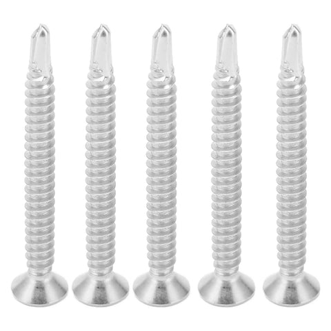 304 Stainless Cross Countersunk Head Screws With Fine Thread 50mm Drill Screws For Furniture Repairs And DIY Projects Works On Metal Wood And Plastic Rust Resistant Fastening M4.8-16