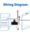 Wiring diagram for 3 Pack No Brainer Dusk To Dawn Sensor For Outdoor Lighting 120 To 277V Photoelectric Switch installation