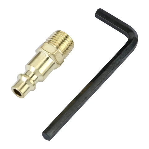 Metal hose connector and hex wrench for 2 In 1 Pneumatic Punch And Flange Tool For Sheet Metal, Easily Punch Holes And Crimp Edges With A Rotating Head