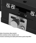 Close-up of SEMY60AC Precision XY Linear Stage With Cross Roller Guide Micrometer Fine Tune 60x60mm Sliding Table showing adjustment knob.