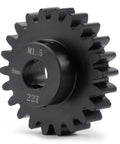 Mod 1.5 8mm Bore Steel Pinion Gears 22T To 30T for scale RC vehicles, close-up of steel gear with 22T marking