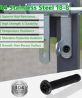 Heavy Duty M8 Security Screws With Sleek Black Oxide Coating And Rock Solid 304 Stainless Steel For Auto Builds And Outdoor Projects Includes 20 Anti Theft Bolts With Zero Hassle Socket Drive with a focus on rust resistance and durability.