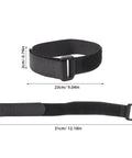 No Tools Required 30pcs Sectional Sofa Connector Straps With Hook And Loop Fasteners, black nylon strap with buckle, 23cm
