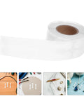Self Adhesive Jewelry Price Tags On White Kraft Paper With Strong Adhesion For Easy Custom Fit Rectangle Barbell Labels roll