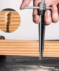 Hand using Bridge Pin Hole Tapered Reamer Set with Two T Handle Chamfer Reamers 3 to 13mm for wood surface smoothing