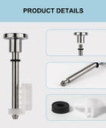 2 Pack Universal Tub Spout Diverter Repair Kit With Valve Stems Cup Seals And Gates To Get Rid Of That Drip components close-up.