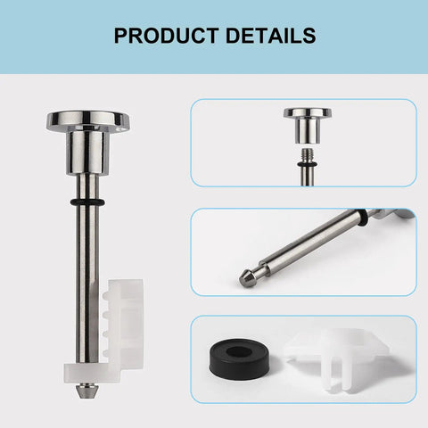 2 Pack Universal Tub Spout Diverter Repair Kit With Valve Stems Cup Seals And Gates To Get Rid Of That Drip components close-up.