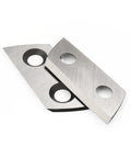 Beefy Electric Wood Chipper Shredder Replacement Blades 2 Pack For EKDT8401 SK5 Steel Double Edged Blades Easy Install Durable Cutting Power