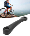Lightweight 140mm Aluminum Diamond Hole Bike Crank Arm For Mid Drive EBikes Beefy Torque Durable Mountain Bike Crankset Replacement Part Easy Install Today, black crank arm close-up