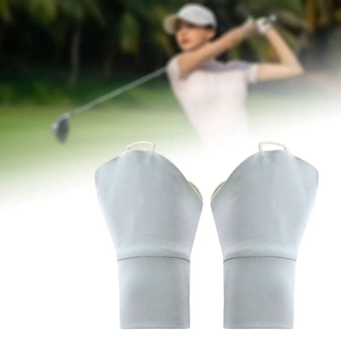 Fingerless Sunblock Gloves Breathable Short Mittens For Party And Camping With UV Protection Hand Coverage In Grey
