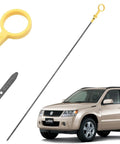Engine Oil Dipstick For Suzuki Grand Vitara 2000 2017 And Jimny 1.3L M13A Engine 1998 2018 559mm Steel next to Suzuki car