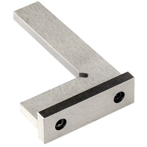 3 Inch Engineer Square Workhorse For Precision Layout And Machining, 90 Degree Right Angle Ruler, Ground Hardened Steel With Inside Notch