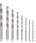 Drill And Tap Set 18 Piece HSS Jobber Length Bits In Metal Indexed Case Tapping And Deburring In One Step Includes 6 32 To One Half 13