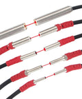 Elbow Through Beam Laser Photoelectric Sensor 10 To 30 VDC NPN PNP Mini Workhorse Optical Switch with laser beams on connections