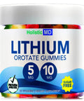 Front view of Lithium Orotate Gummies 5mg Per Gummy Clinically Studied Chelated High Bioavailable For Men Women Kids Sugar Free Vegan 60 Count