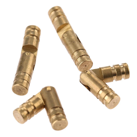 20 Pcs Brass Barrel Hinges Hidden Concealed Invisible for Jewelry Keepsake Box and Small Cabinet Door Craft Hinge Set