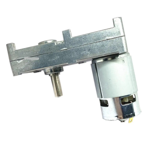 Super Cool DC Geared Motor GF-775 with metal casing and output shaft, ideal for DIY builds and robotics projects.