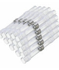 Top Shelf 250 Piece Kit With Four Heat Shrink Butt Connectors For Electrical Wire Splicing And Secure Seal Insulation Soldering Sleeves To Keep Your Cables Safe And Tidy, clear white wire connectors