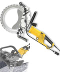 Pro Grade 5000W Brushless Electric Wall Cutting Machine With 400Mm Diamond Blade, features a yellow body and blade design.