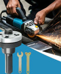 Conversion Angle Grinding Adapter Connecting Rod Kit For Electric Drill Grinders With Metal Lock Nut And Shank Mandrel Arbor Multicolor 2 Pack Easy Angle Adjustment For Precise Flexible Grinding shown with grinder and tools