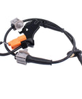 Heavy Duty ABS Wheel Speed Sensor Pair Front Left And Right For Honda Element 2003 To 2011 with wiring harness and connectors.