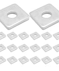 20 Piece Carbon Steel Square Shims For One And Five Eighth Inch Strut Channel And One Half Inch Bolted Joints Built Tough