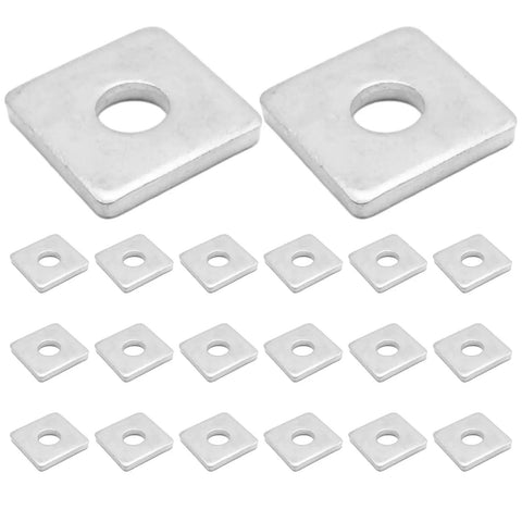 20 Piece Carbon Steel Square Shims For One And Five Eighth Inch Strut Channel And One Half Inch Bolted Joints Built Tough