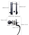 Smart Door Lock With Fingerprint And Keyless Entry No Key Hassle Electronic Keypad Deadbolt Front Door Handle Set measurements
