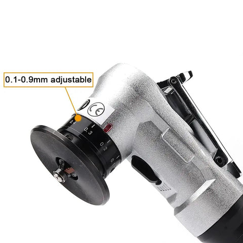Bainuo Pneumatic Chamfering Machine For 45 Degree Metal Trimming And Deburring showing adjustable depth feature of 0.1-0.9mm.