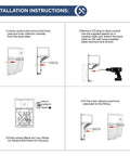 Installation instructions for Hella Bright 25W LED Wall Pack Light With 3000 Lumen 5000K Daylight, showing four steps.
