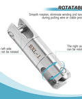 Heavy Duty Cable Pulling Swivel With Breakaway Safety Pin And Precision Ball Bearings for smooth rotation, alloy steel, 4.72 inch.
