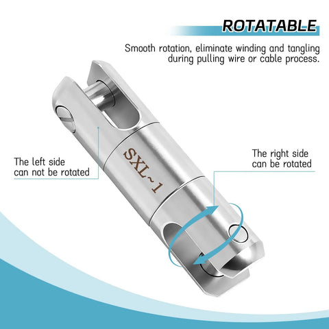 Heavy Duty Cable Pulling Swivel With Breakaway Safety Pin And Precision Ball Bearings for smooth rotation, alloy steel, 4.72 inch.