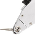 Close-up of Dial Test Indicator Kit 0.01mm Precision Lever Dial Gauge with Adjustable Probe, aluminum body visible.