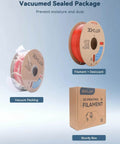Red 1.75mm PLA Filament, 1kg Cardboard Spool, Low Warp, Odor Free, Clog Free, Vacuum Sealed Packaging with Box