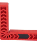 12 Pack Heavy Duty Plastic Corner Clamps For Woodworking Right Angle Frame Assembly Jig, red with non-slip grip for DIY.