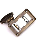 Old School Bronze Tone Leather Suitcase Buckle Box Kit With Vintage Toggle Hasp And Latch For Chests Trunks Wooden Boxes